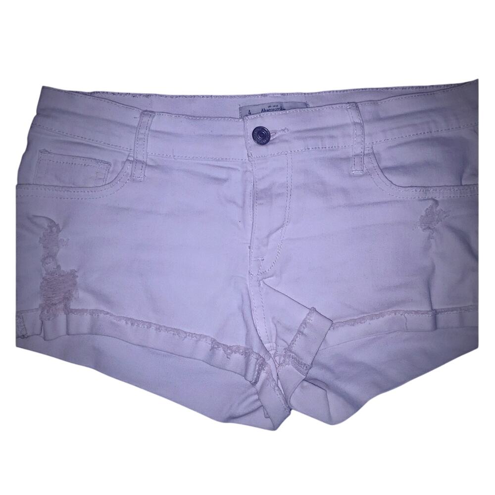 Abercrombie & Fitch White Shorts Sz 4 EUC